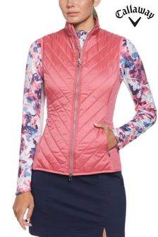Callaway Apparel Ladies Pink Lightweight Quilted Gilet (586579) | €39