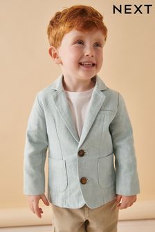 淡藍色 - 亞麻混紡西裝外套 (3個月至9歲) (587091) | NT$840 - NT$1,020