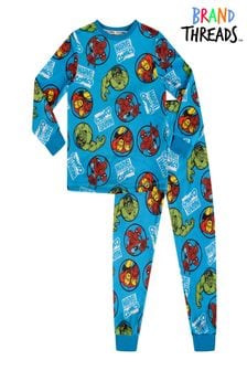 Brand Threads Marvel Boys Fleece Pyjama Set