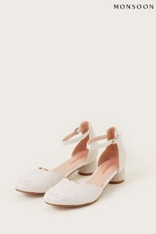 Monsoon Natural Lace Two Part Heels (588805) | €42 - €44