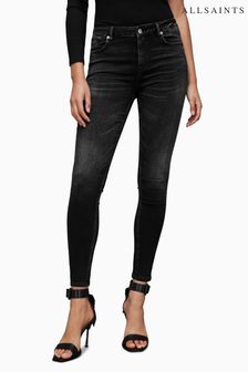 AllSaints Black Miller Sizeme Jeans (588922) | OMR51
