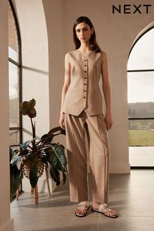 Бежево-коричневый - Строгие брюки премиум-класса (588979) | €66