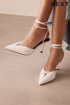 White Forever Comfort® Cage Point Toe Heels (589485) | 23 €