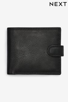 Schwarz - Brieftasche mit Druckknopfverschluss (589540) | CHF 16