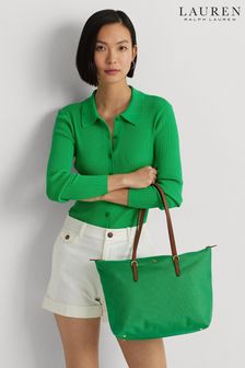 Zielony - Nylonowa torba typu tote Lauren Ralph Lauren Keaton (589544) | 815 zł