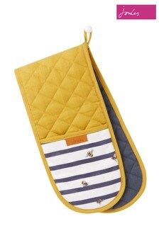 Joules Blue Bee And Striped Double Oven Glove (589813) | $30