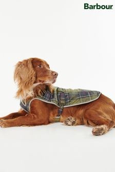 Barbour® Khaki Green Tartan Waterproof Reflective Dog Coat (590032) | 38 €