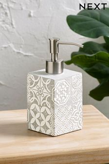 Natural Tile Print Soap Dispenser (590119) | $18
