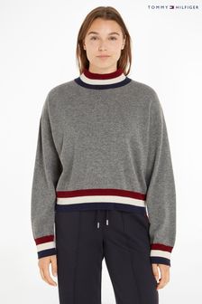 Tommy Hilfiger siv volnen pulover Blend kašmirjem (590260) | €91