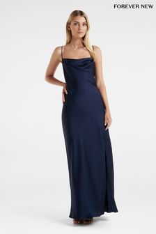 Forever New Blue Blair Back Detail Maxi Dress (590438) | LEI 657