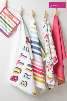 Joules 3 Pack Blue Bee And Striped Tea Towel Set (590684) | €27