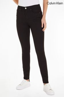 Czarny obcisłe jeansy Calvin Klein z wysokim stanem (591038) | 410 zł