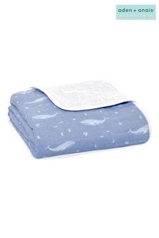 aden+anais Blue Organic Cotton Muslin Dream Blanket (591171) | €56