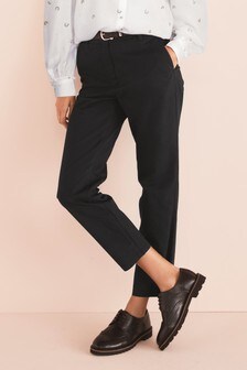 Belted Chino Trousers