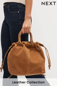 Tan Brown Leather Suede Mix Backpack (591819) | $95