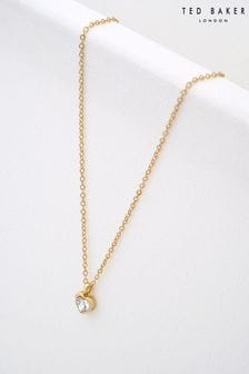 Ted Baker Gold Tone HANNELA: Crystal Heart Pendant Necklace (592745) | LEI 179
