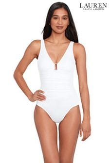 White - Lauren Ralph Lauren Ring Swimsuit (593121) | kr3 090