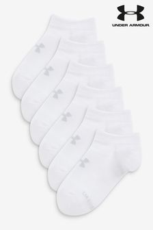Weiß - Under Armour Essential Nahtlose Socken im 6er-Pack, Schwarz (593153) | 28 €