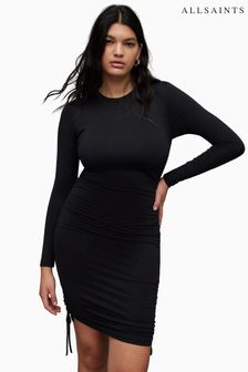 AllSaints Black Bethan Dress (593440) | kr1,285