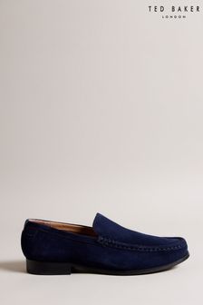 Ted Baker Blue Labis Suede Formal Penny Loafers (593507) | OMR57