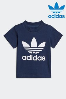 藍色 - adidas Originals嬰兒三葉草T恤 (593802) | NT$610