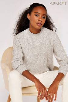 Apricot Grey Longlined Sequin Jumper (594313) | R770