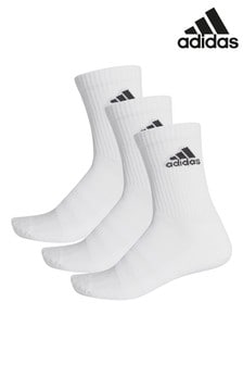 adidas Adult White Crew Sock Three Pack (594314) | ₪ 56