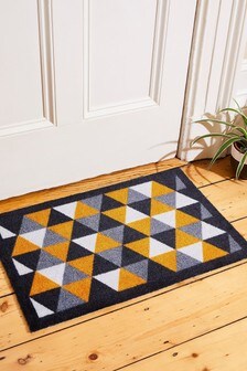 Pride Of Place Grey Chorlton Geo 100% Nylon Indoor Doormat (595060) | €12.50