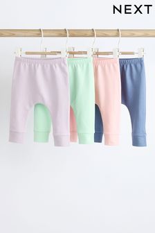 Multi Pastel Plain Baby Leggings 4 Pack (595071) | NT$580 - NT$670
