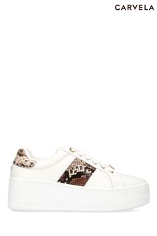 Carvela Cream Connected Trainers (595157) | €177