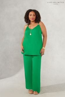 Live Unlimited Curve Green Wide Leg Trousers (595306) | €37