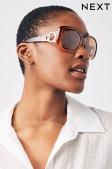 Brown Ombre Wrap Sqaure Sunglasses (595569) | €22
