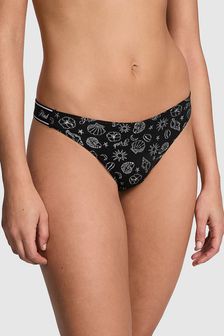 Pure Black Seashells - Roza bombažne tangice z logotipom Victoria's Secret (595726) | €10