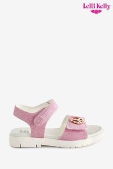 Lelly Kelly Pink Sparkle Peace Sandals