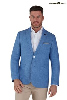 Raging Bull Blue Linen Blazer (596209) | 141 € - 152 €