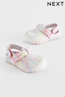 Pink Marble Buckle Clogs (596896) | ￥1,390 - ￥1,740