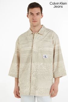 Calvin Klein Jeans Oversized Natural Short Sleeve Shirt (597270) | 285 zł