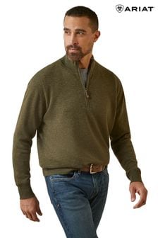 Ariat Green Bolinas 1/2 Zip Sweater (597316) | kr2 380
