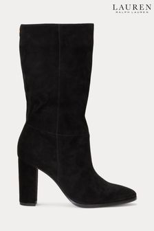 Negru - Ghete și cizme din piele întoarsă Lauren Ralph Lauren Artizan Ii (597345) | 1,307 LEI