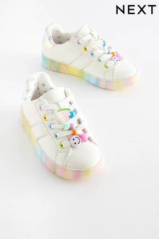 Beaded Chunky Lace-Up Trainers