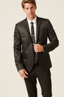 Black Slim Fit Tuxedo Suit: Jacket (599261) | 30 €