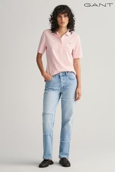 粉色 - Gant修身款盾牌標誌珠地棉Polo衫 (599538) | NT$3,730
