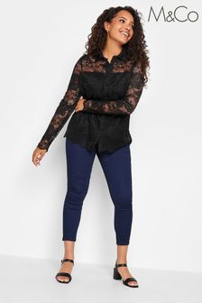 M&Co Black Lace Shirt (600490) | 20 €