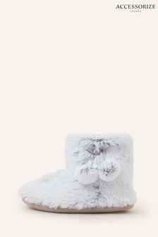 Accessorize Grey Supersoft Slipper Boots (600762) | OMR14