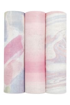 Lot de 3 couvertures aden + anais Florentine en tissu soyeux grand format (601298) | €47