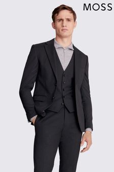 Moss Charcoal Grey Skinny Fit Stretch Suit: Jacket (601688) | $196