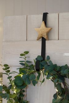 Black Star Christmas Wreath Holder (601858) | kr134