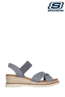 Skechers Brown Grey Bobs Desert Chill Sweet Crossing Sandals (602349) | $128