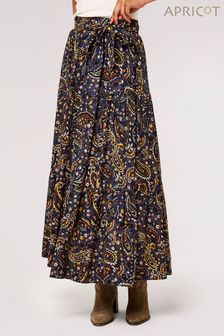 Apricot Blue Paisley Tiered Volume Skirt (603867) | €44