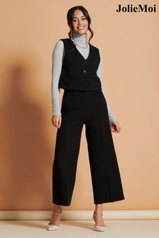 Jolie Moi Black Tailored Waistcoat (604121) | HK$617